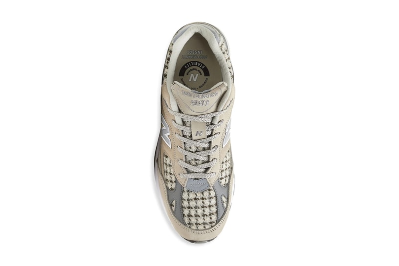 new balance 991 1500 houndstooth made in england navy blue beige silver grey official release date info photos price store list buying guide