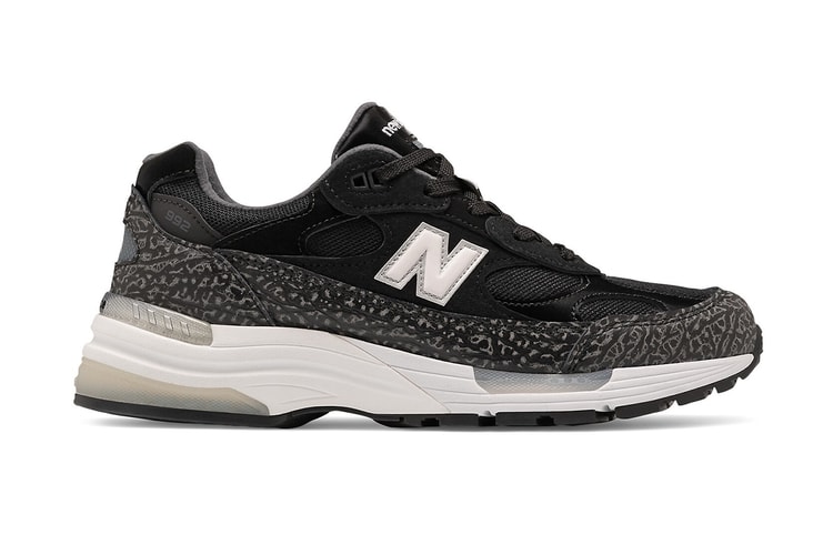 Elephant Print Dresses Up the Mudguards of This New Balance 992 Colorway