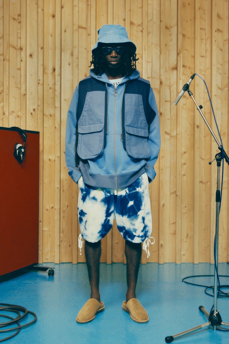 Nicholas Daley ss22 blue quilt black folk blue quilting 