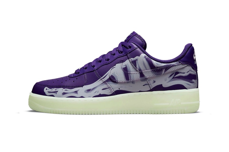 Nike Air Force 1 Skeleton "Purple Punch" Sneaker