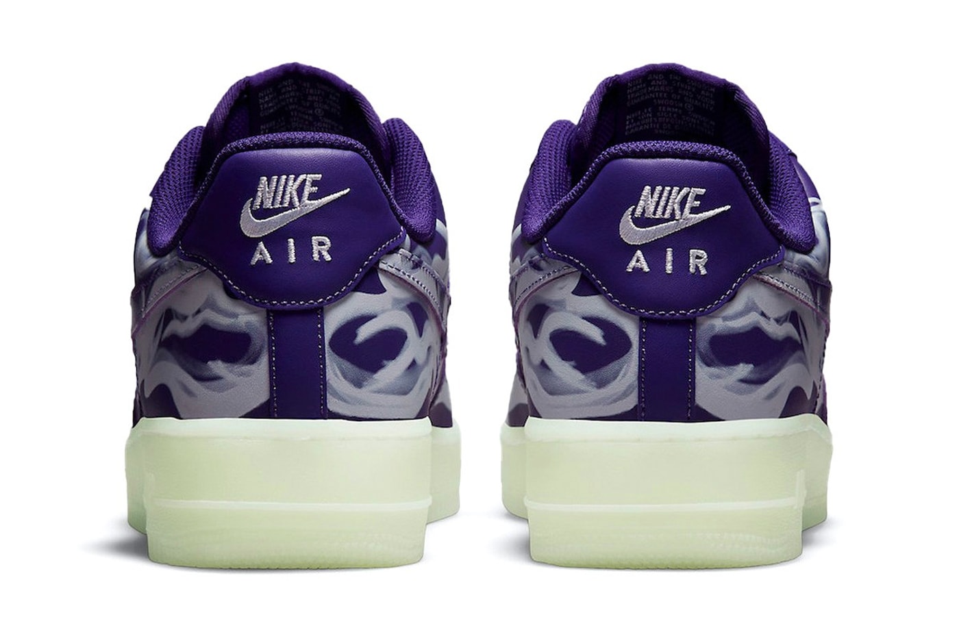 Nike Air Force 1 Skeleton "Purple Punch" Sneaker