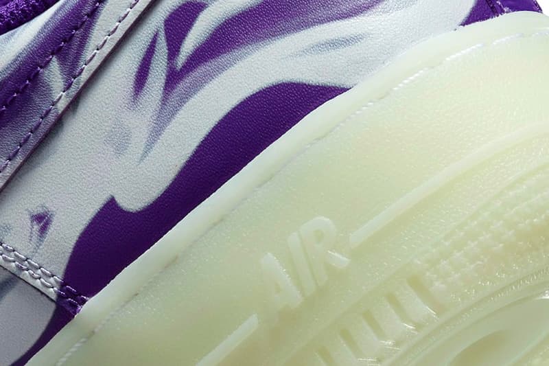 Nike Air Force 1 Skeleton "Purple Punch" Sneaker