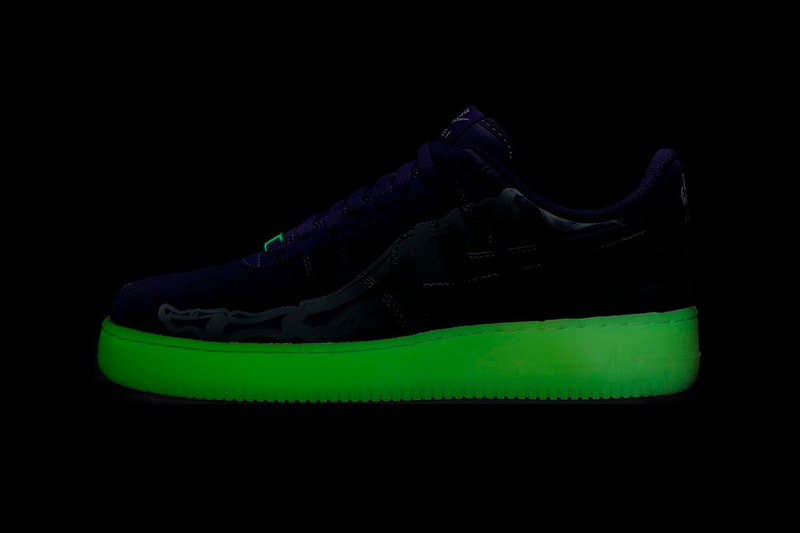 Nike Air Force 1 Skeleton "Purple Punch" Sneaker