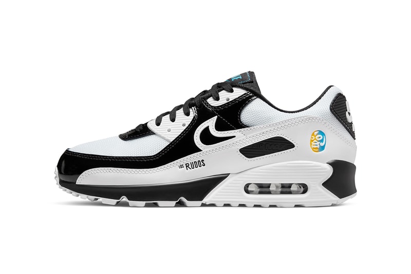 nike sportswear air max 90 blazer mid 77 vintage lucha libre mexican wrestling DM6178 010 DM6176 393 black white blue yellow green brown snakeskin luchador los rudos Tecnicos official release date info photos price store list buying guide