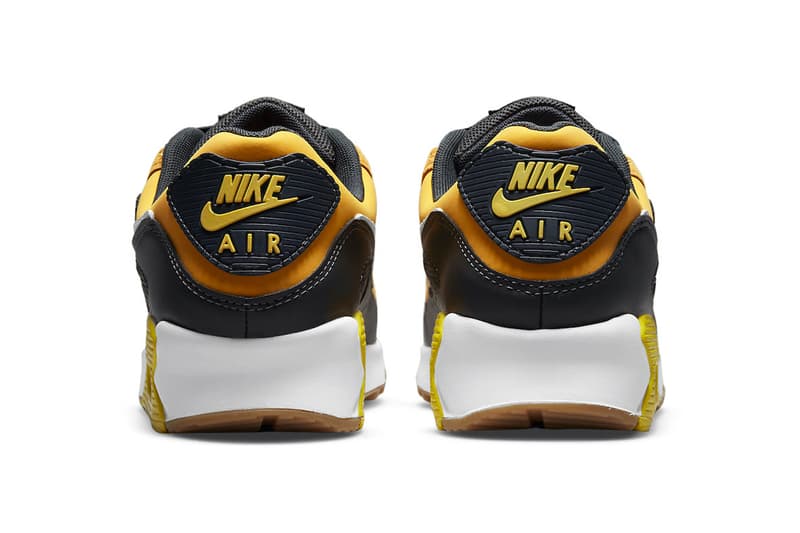 Nike Air Max 90 in "Go The Extra Smile" Release Info swoosh sneaker footwear leather suede mesh yellow gold red DO5848-700