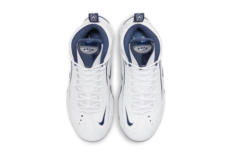 nike air total max uptempo white navy