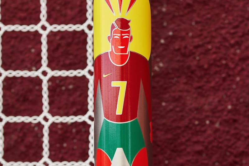 Cristiano Ronaldo Commemorative Pitch Details goalscoring record top goalscorer portgual