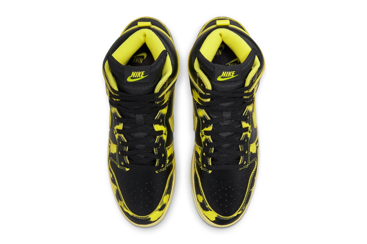 Nike Dunk High "Yellow Acid Wash"