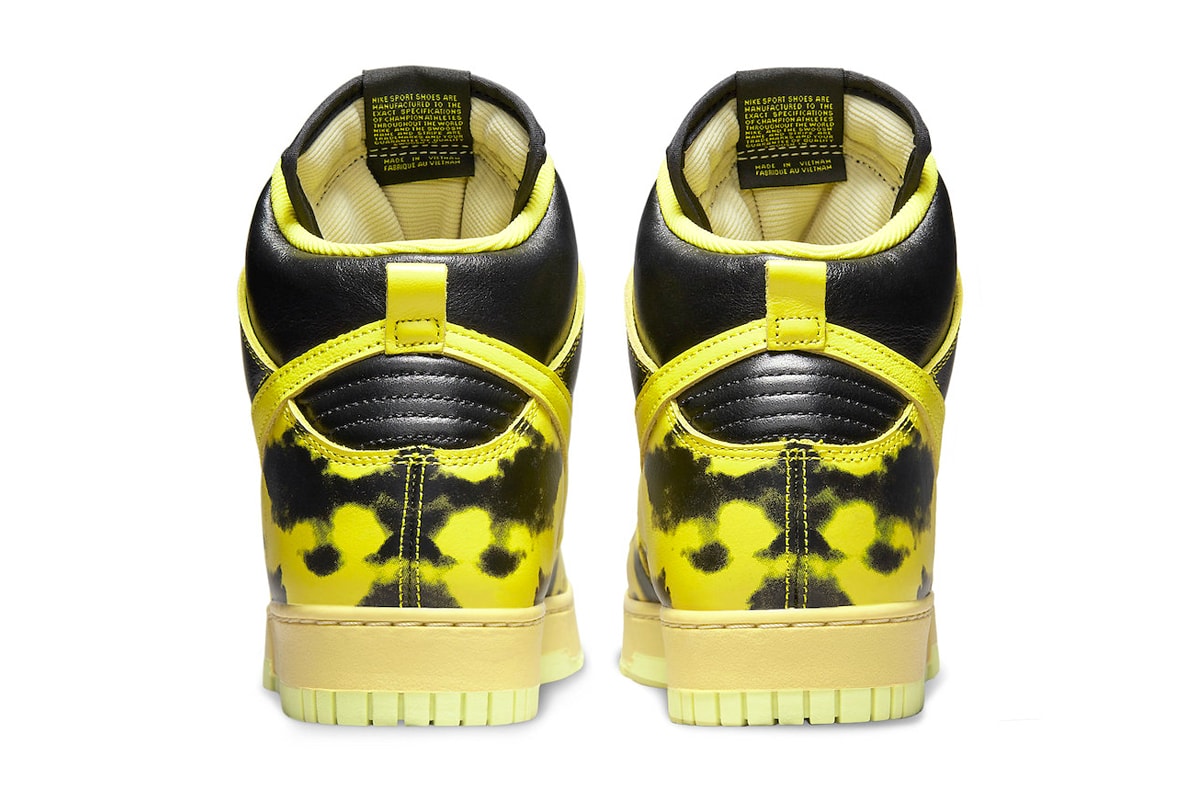 Nike Dunk High "Yellow Acid Wash"