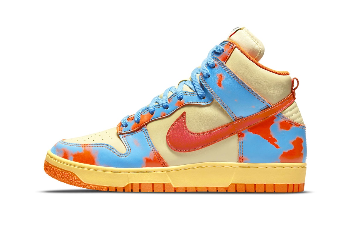 Nike Dunk High "Orange Acid Wash"