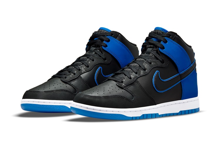 Camo Graphics Furnish This Nike Dunk High "Black/Hyper Royal"
