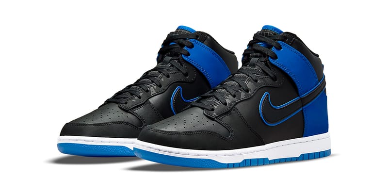 blue and black dunks high