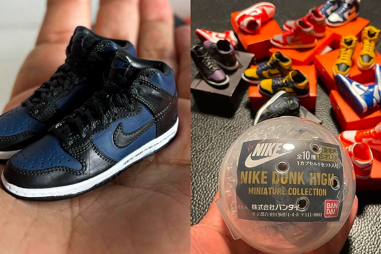 BANDAI Releases Palm-Sized Nike Dunk Highs in Gashapon Toy Capsules