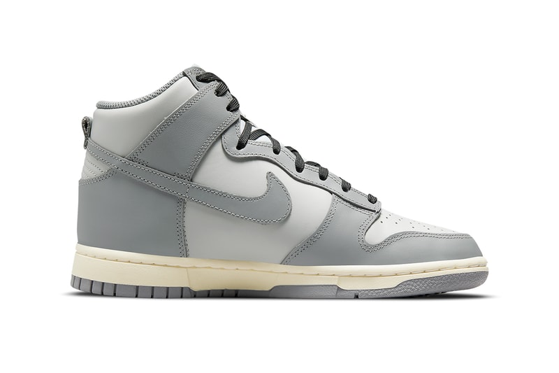 nike dunk high gray black aged midsoles DD1869 001 release date info store list buying guide photos price 