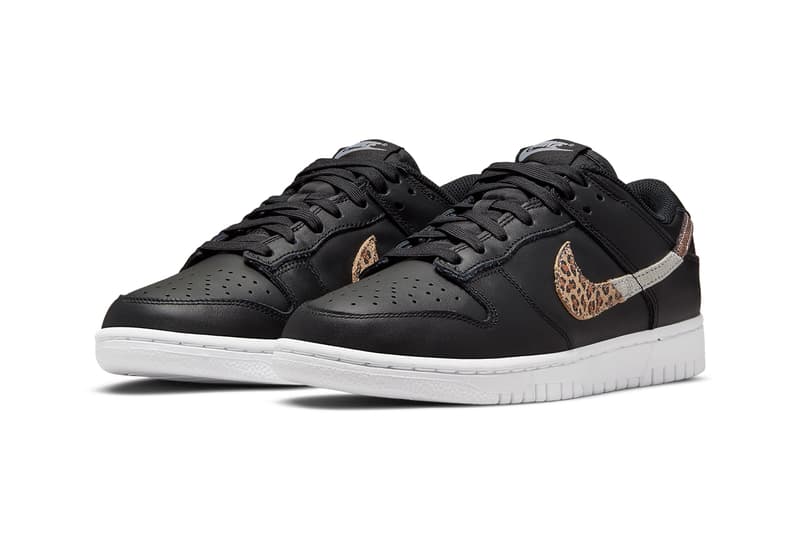 nike dunk low black white DD7099 001 DD7099 100 leopard snakeskin release date info store list buying guide photos price sportswear