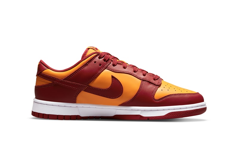 nike sportswear dunk low midas gold tough red white usc trojans be true to your school DD1391 701 official release date info photos price store list buying guide
