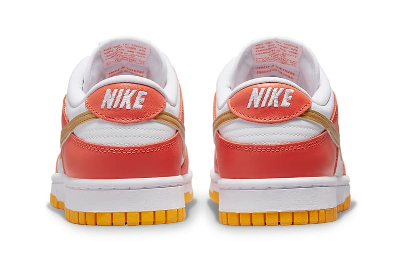 nike dunk low golden orange DQ4690 800 release date info store list buying guide photos price 