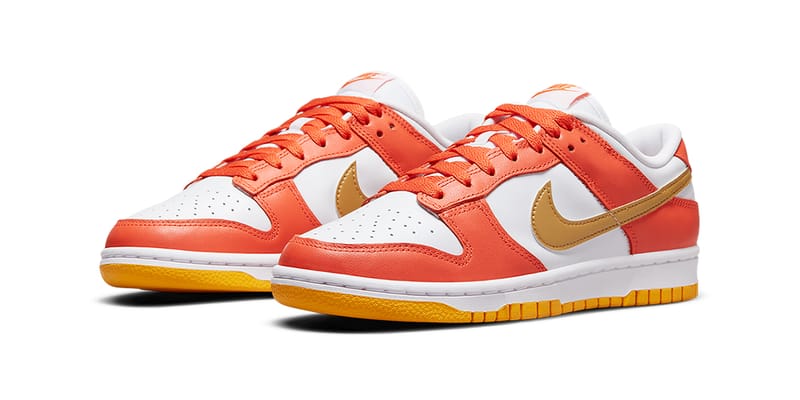 orange nike dunk low