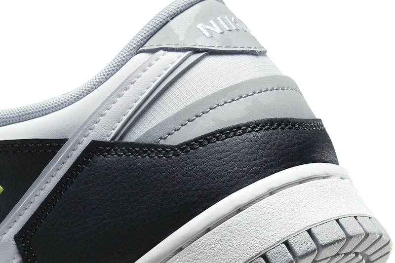 Nike Dunk Low Scrap in "Wolf Grey" dc9723-001 Release footwear sneakers swooshes leather mesh Black White Wolf Grey Lemon Twist