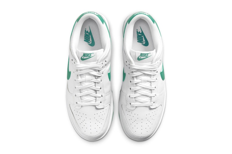 Nike Reveals Understated Dunk Lows in White and Green Release info DD1503-112 footwear shoes