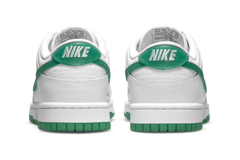 Nike Reveals Understated Dunk Lows in White and Green Release info DD1503-112 footwear shoes