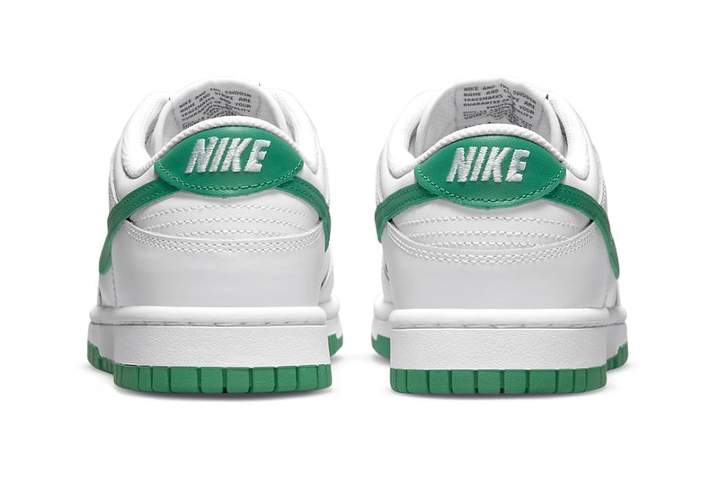 Nike Reveals Understated Dunk Lows in White and Green Release info DD1503-112 footwear shoes