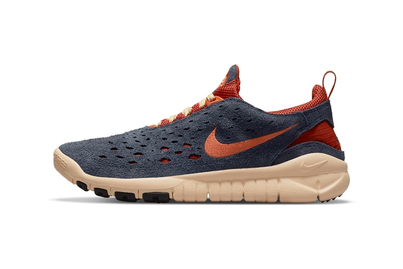 nike sportswear free run trail thunder blue cinnabar orange canvas CW5814 400 official release date info photos price store list buying guide
