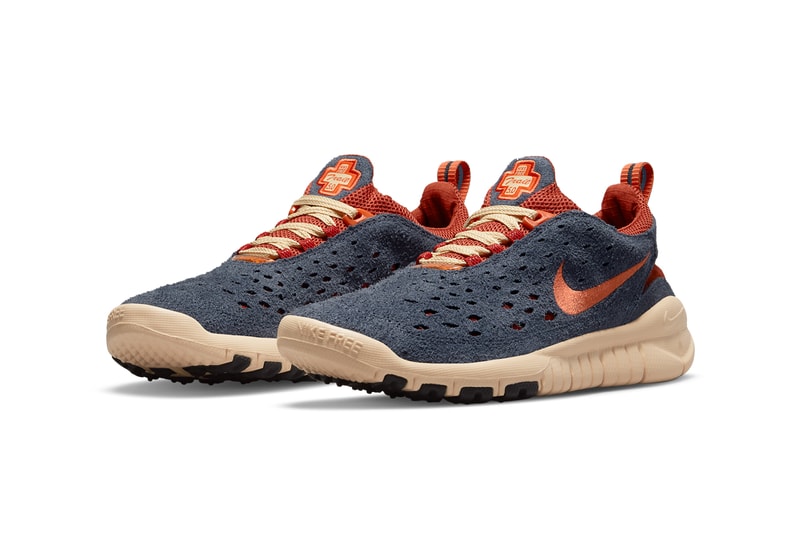 nike sportswear free run trail thunder blue cinnabar orange canvas CW5814 400 official release date info photos price store list buying guide