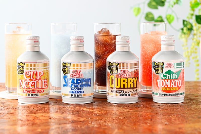 Nissin Stirs Up Four Cup Noodle-Flavored Sodas
