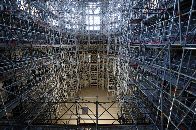 Notre Dame Cathedral Rebuilding Process Paris France