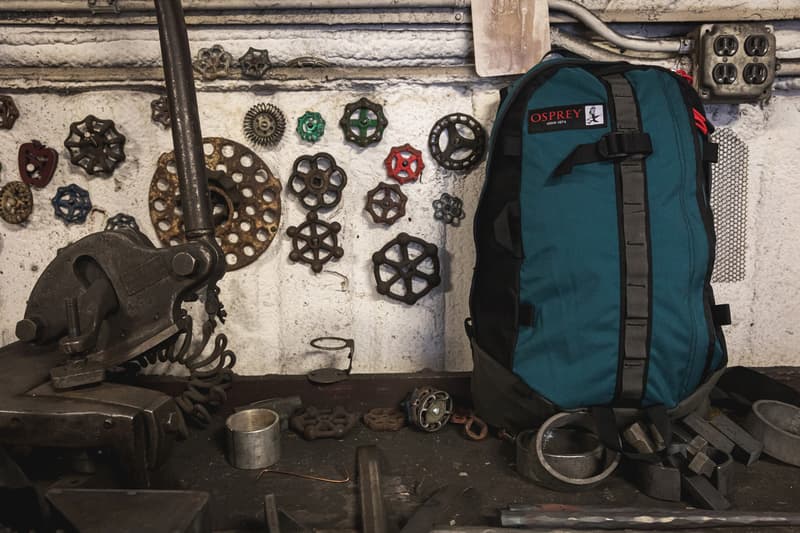 osprey heritage scarab, heritage simplex, heritage turnstone, heritage musette and the heritage waist pack burly material quality innovation design sustainable integrity red green black blue bluesign® lapttop sleeves