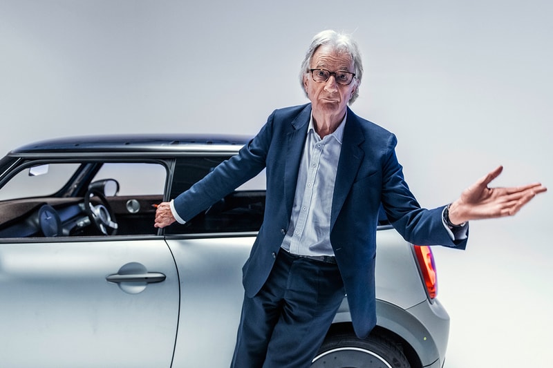 paul smith british designer mini cooper se automotive car vehicle sustainable recycled cork fashion design mini strip stripped back 