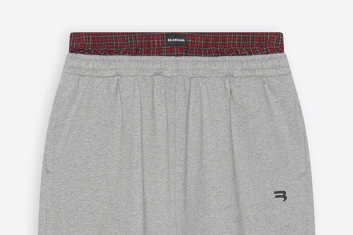 Balenciaga 1190 Sagging Sweatpants With Fake Boxer Briefs Branded Racist