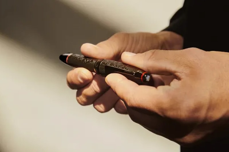 pirelli montblanc rubber vulcanized Meisterstück pen luxury premium solid gold nib limited edition collaboration