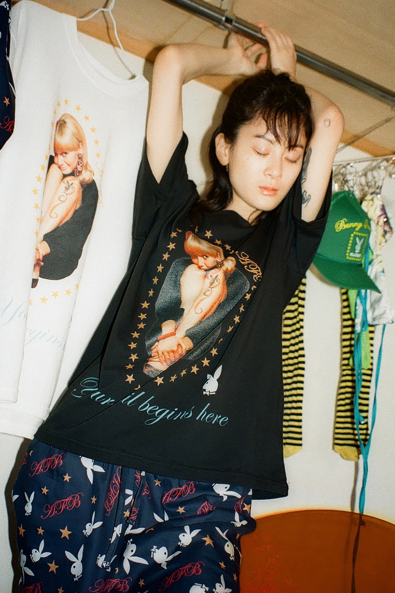 Playboy AFB Your Tail Begins Here Capsule Release Collection Absolutely Fucking Bitch Buy Price pajamas T shirt Cap