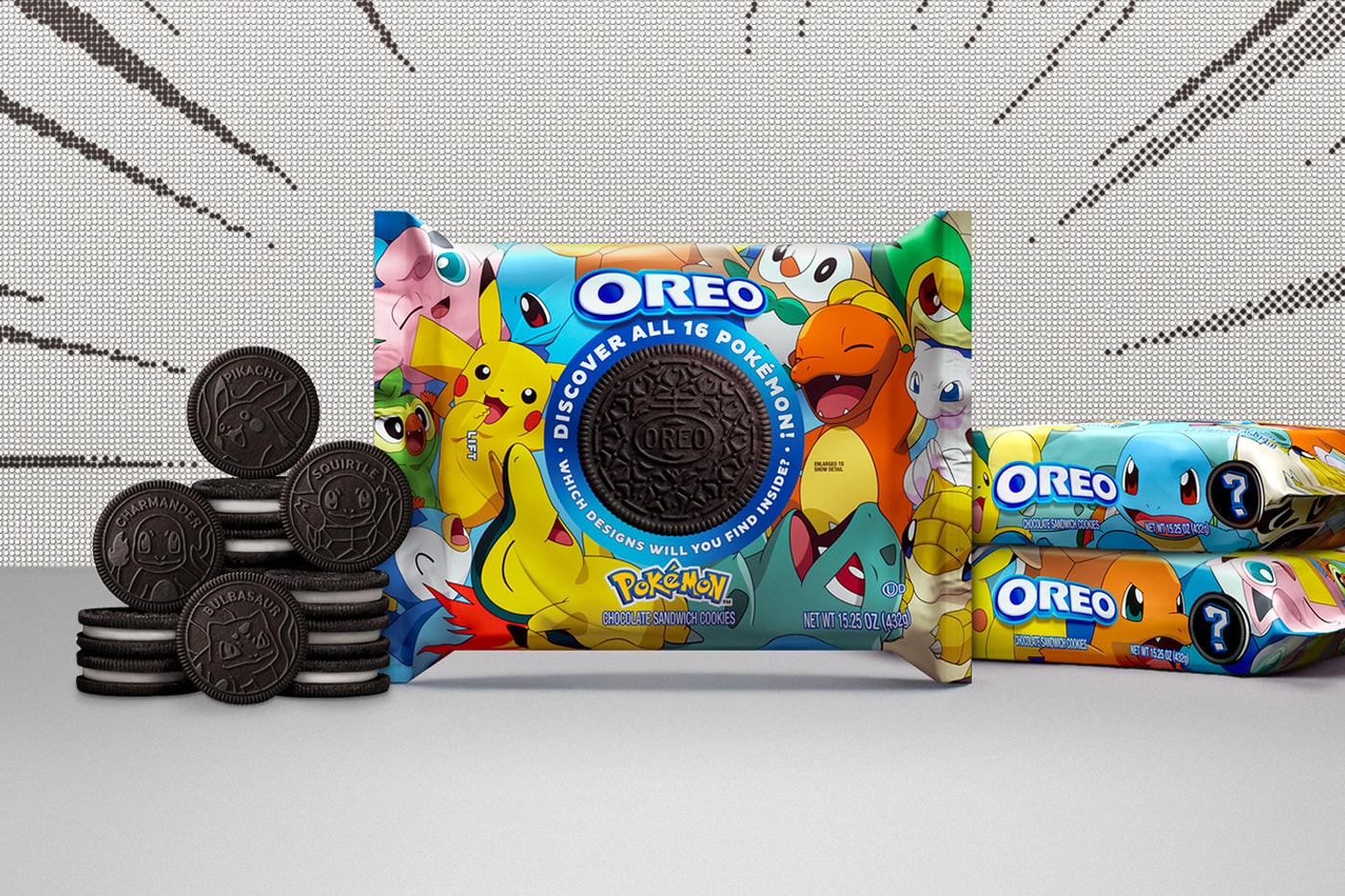 Pokémon Oreo Limited Edition Cookie Collaboration Characters Pikachu Bulbasaur Charmander Squirtle