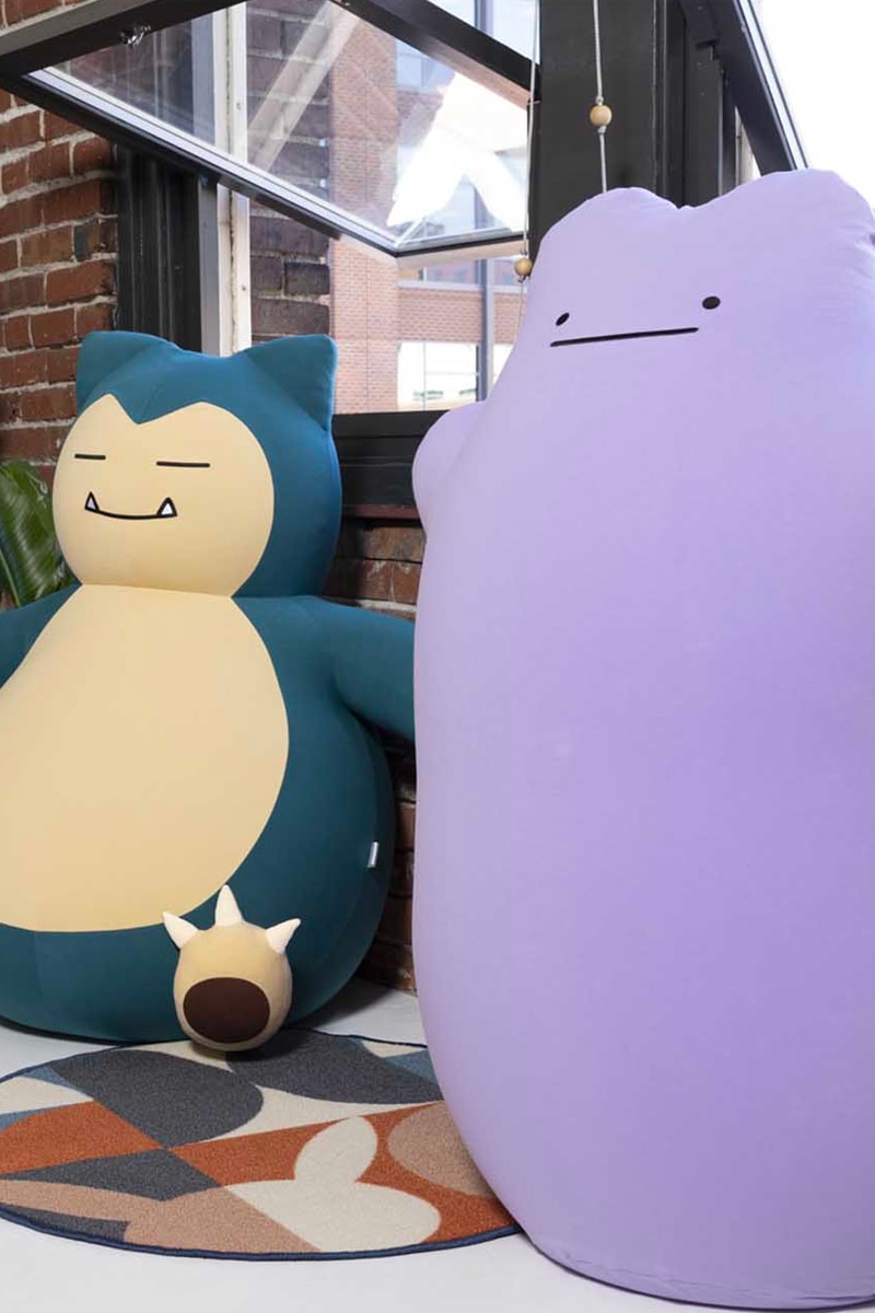 Pokémon Center and Yagibo Launch Snorlax and Ditto Bean Bag Chairs first generation home accent sleeping chair sofa furnishing reveal release info