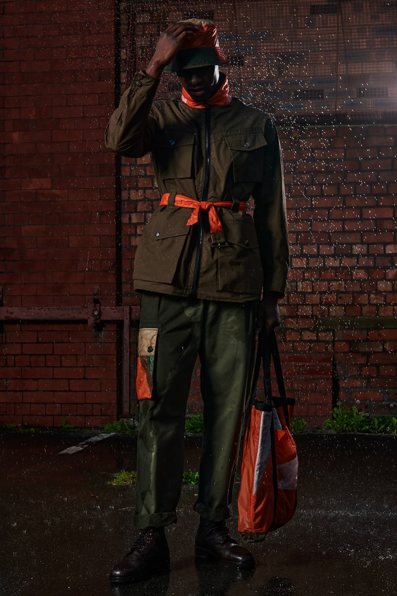 Private White V.C. Raeburn capsule collection lookbook RÆBURN military C9 parachute canopy Ventile British Manchester outerwear jackets 