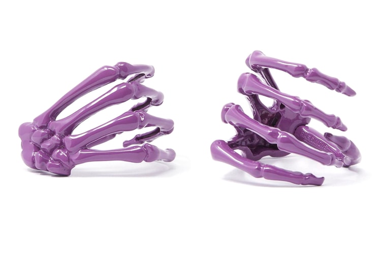 Raf Simons Drops the $1,050 USD Purple Skeleton Bracelet From His FW21 Runway Show