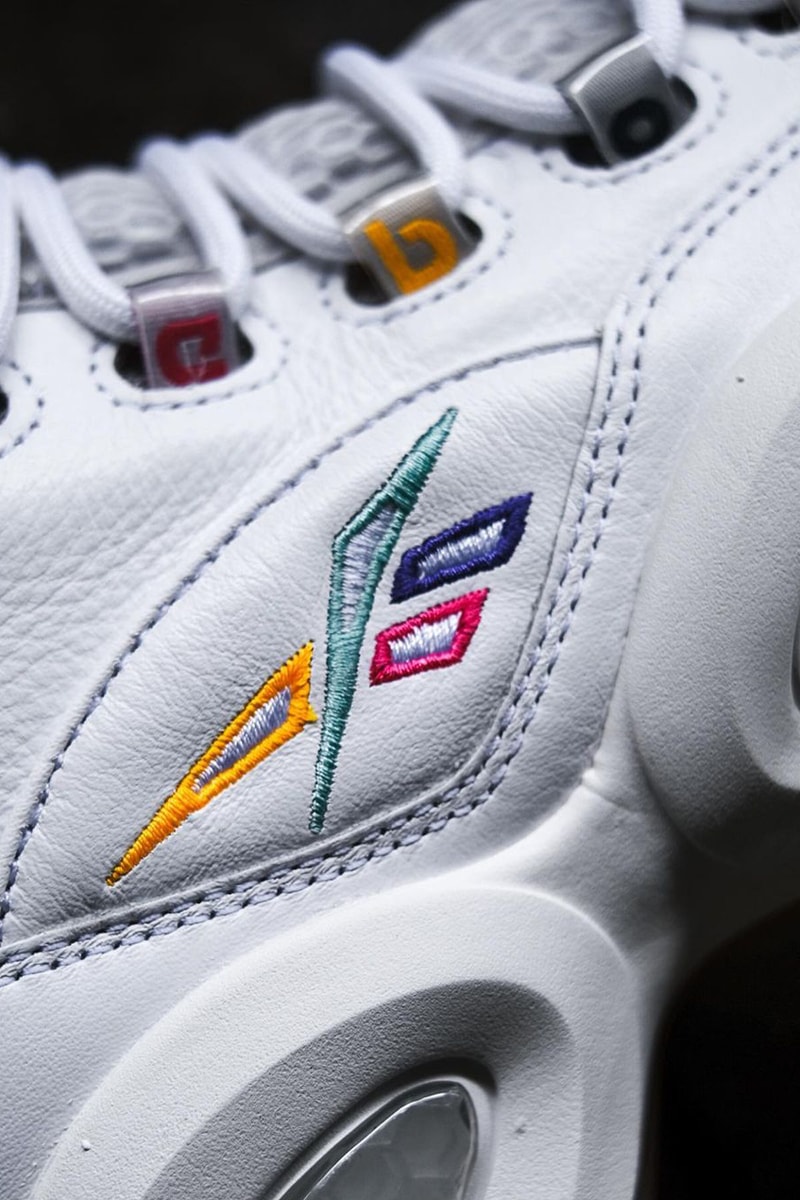 allen iverson reebok question mid multi color white blue green pink yellow official release date info photos price store list buying guide