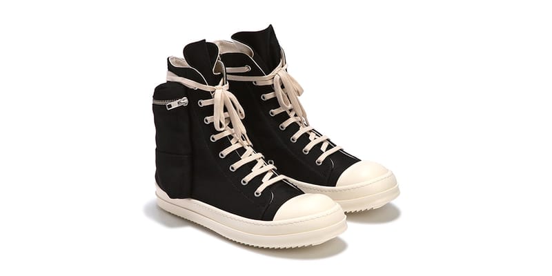 rick owens drkshdw black high sneakers