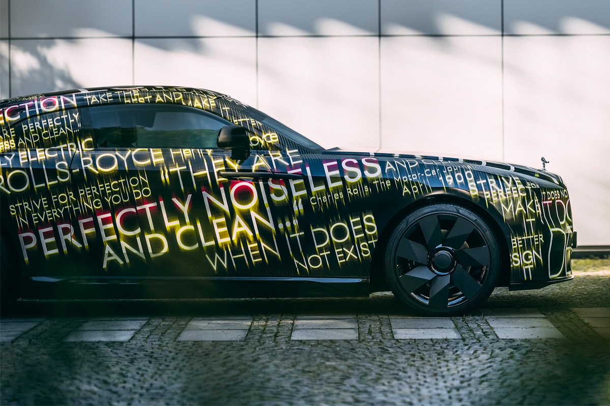 automaker rolls royce luxury brand spectre EV Fully electric bmw tease black noiseless clean Mini Cooper  news