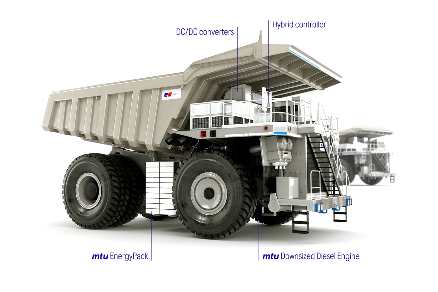 Rolls-Royce MTU hybrid haul truck mining MTU Hybrid Haul Truck C02 sustainability environment green mining industry Trucks