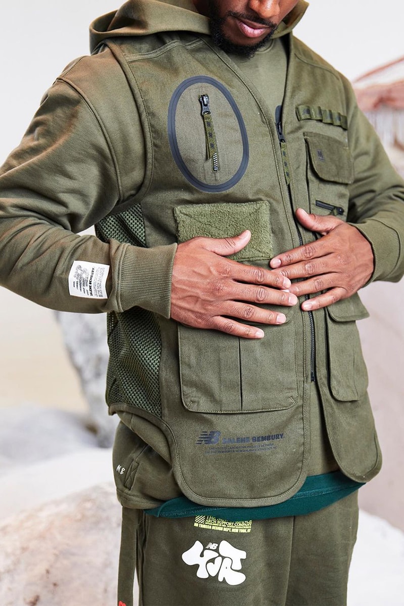 salehe bembury new balance yurt 574 apparel jacket bag universal communication release date info store list buying guide photos price 
