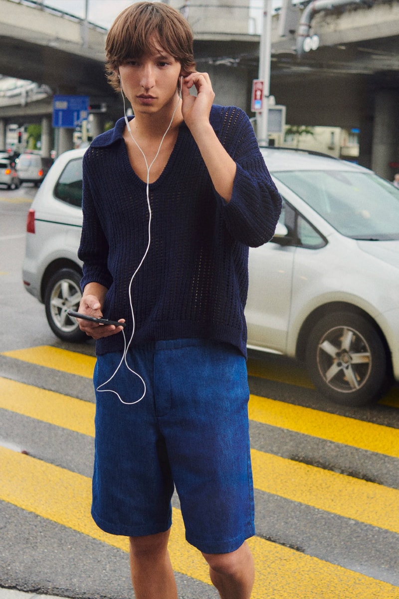 Sandro Menswear Spring/Summer 2022 Lookbook SS22 tailoring fashion french tie dye knit sweaters relaxed fit shirts 