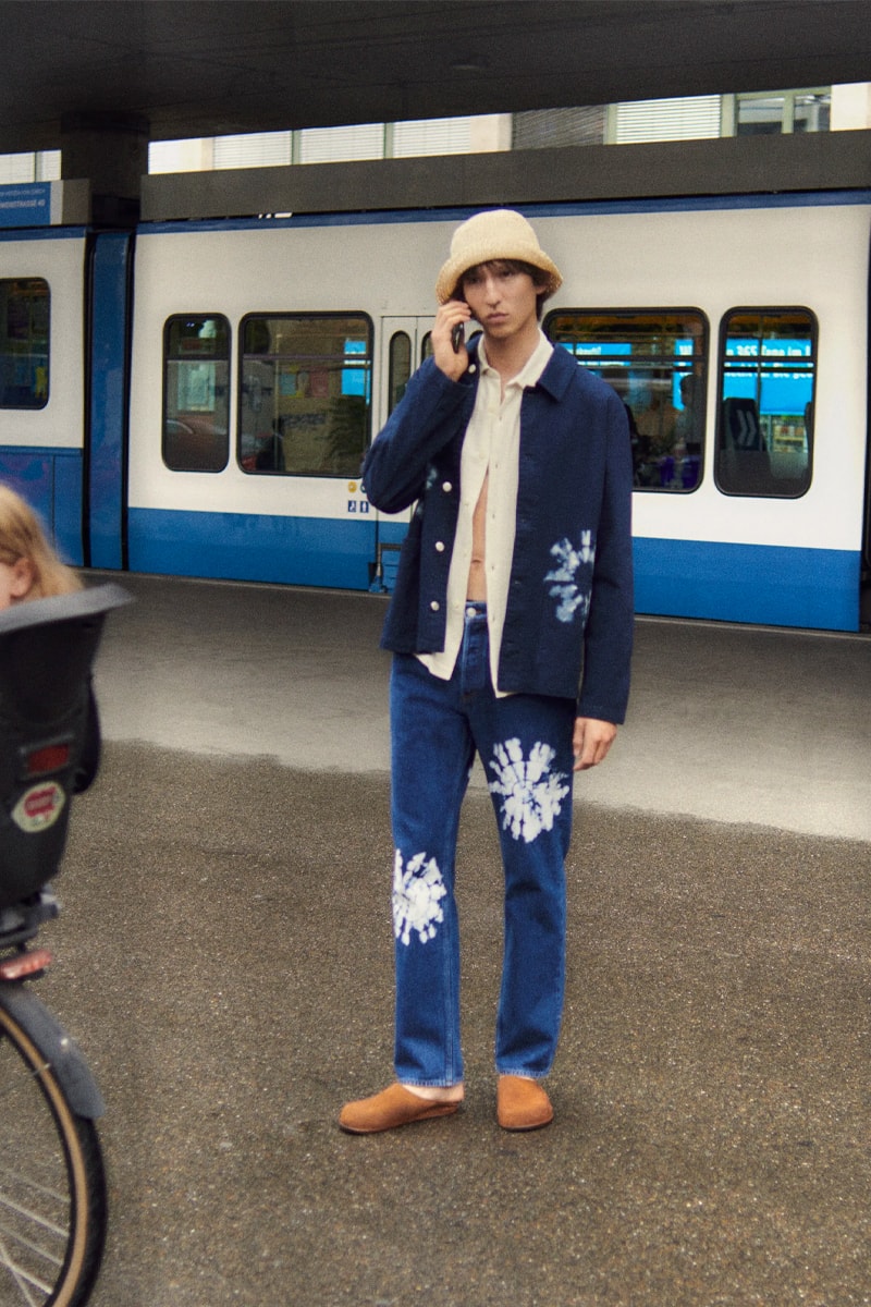 Sandro Menswear Spring/Summer 2022 Lookbook SS22 tailoring fashion french tie dye knit sweaters relaxed fit shirts 