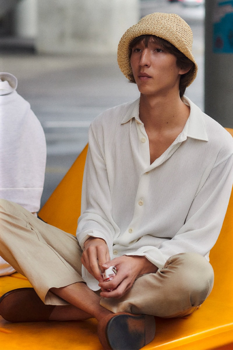 Sandro Menswear Spring/Summer 2022 Lookbook SS22 tailoring fashion french tie dye knit sweaters relaxed fit shirts 