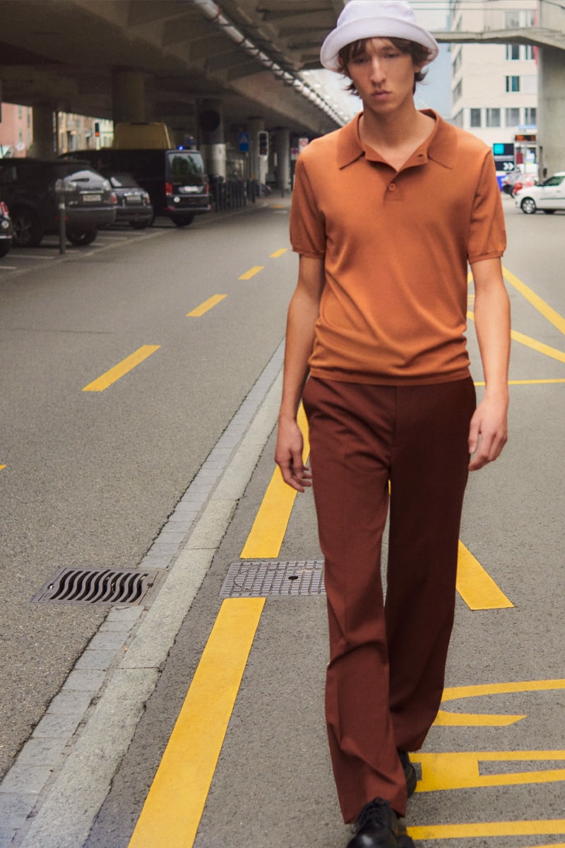 Sandro Menswear Spring/Summer 2022 Lookbook SS22 tailoring fashion french tie dye knit sweaters relaxed fit shirts 
