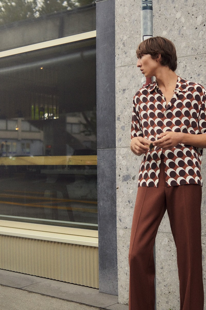 Sandro Menswear Spring/Summer 2022 Lookbook SS22 tailoring fashion french tie dye knit sweaters relaxed fit shirts 