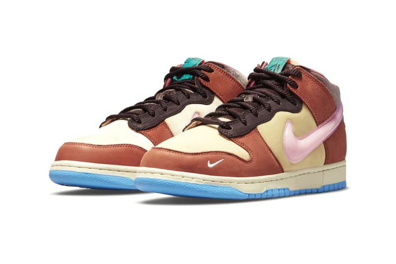 Social Status x Nike Dunk Mid "Chocolate Milk" DJ1173-700 Nike SNKRS Release Info